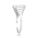 3.08 carat cushion cut diamond platinum accent Andilla Ring DS9650 TSV
