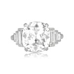 3.08ct cushion cut diamond platinum accent Andilla Ring DS9650 TV