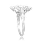 Cartier vintage 4.97 carat marquise cut diamond with diamond accents platinum SB6130 TSV