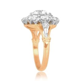 1.61ct Old European Cut Diamond platinum on gold Colebrook Ring 15690 TSV