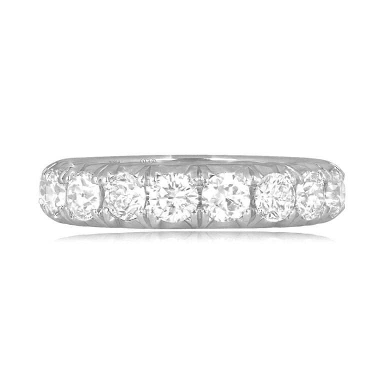 3.09ct Diamond Platinum Eternity Casper Band 4.5mm