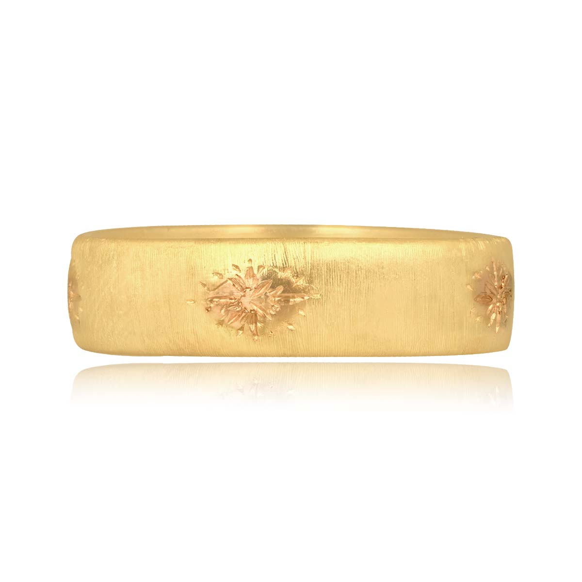 Vintage Mario Buccellati Italian Gold Band, Circa 1950 4.8mm