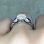 diamond and sapphires set east-to west with under-gallery f3 16217
