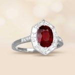 1.93ct oval cut Burma Ruby and Diamond Harleston Ring ASS150 Artistic