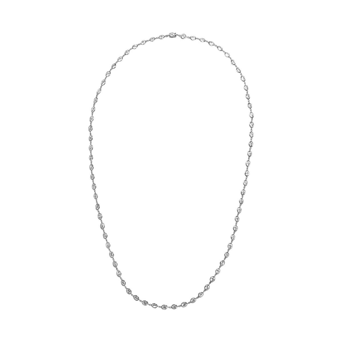 Stacked from 3 images. Method=C (S=1) 37.06 carat total round brilliant diamond by the yard Lavon Necklace ASS2849 TV