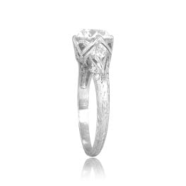1.31ct Old European Cut Diamond Platinum diamond filigree Seville Ring 16263 TSV