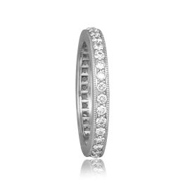 platinum signed Tiffany and Co eternity style wedding band Tiffany Band 16275 TSV