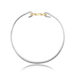 Heart shaped bangle silver and gold Tiffany Bangle 16279 SV