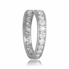 VCA vintage French diamond platinum bannd VCA Band 16280 TSV