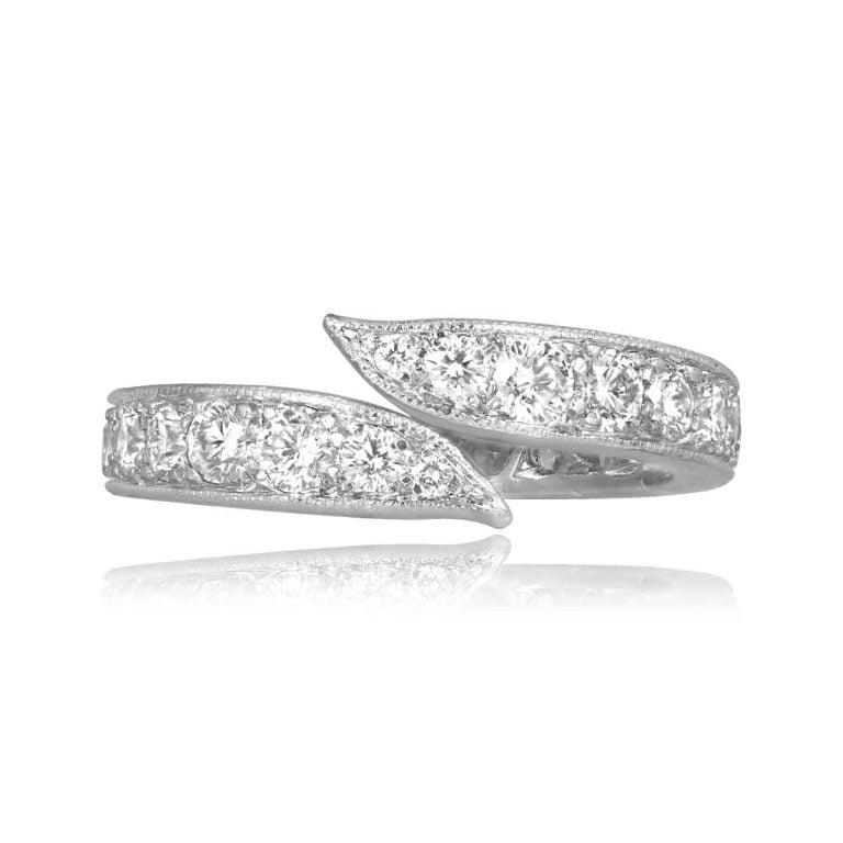 Vintage Van Cleef & Arpels French Diamond Band 3mm, Circa 1960