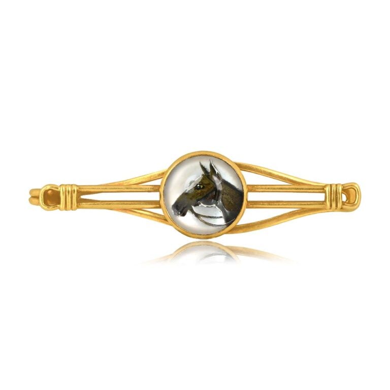 Victorian Horse Coalmont Brooch Clip, Circa 1880
