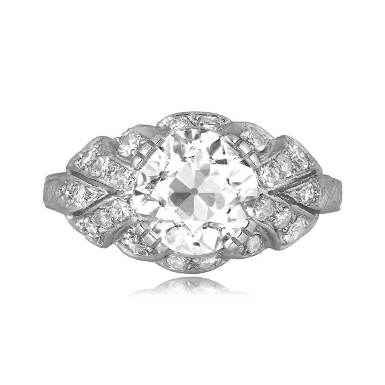 Art Deco GIA 2.19ct Diamond Kaycee Ring, Circa 1920