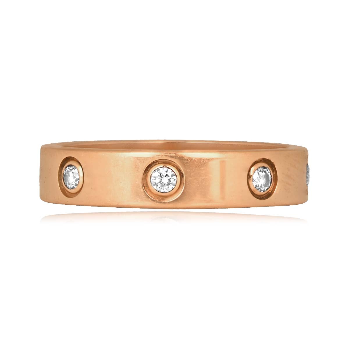 Stacked from 31 images. Method=C (S=1) Cartier Love Band 18k rose gold 0.24 carat diamond Carter Band 16324 TV