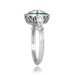 0.69ct Diamond platinum Halo Platinum Benton Ring 16350 TSV