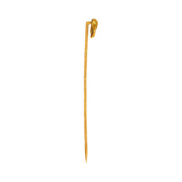 Victorian era Dachshund Dog yellow gold Cimarron Stick Pin MD606 SV