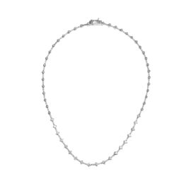 Vintage diamond section necklace white gold Kelton Necklace MD609vb TV