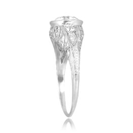 antique Art Deco 1.87ct old European Diamond Rome Ring