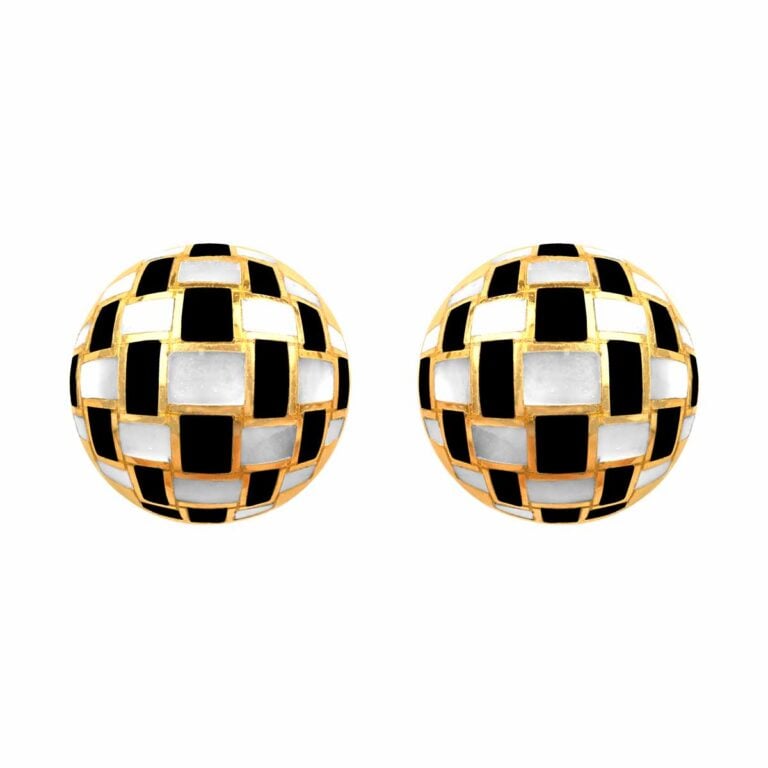 Tiffany & Co. Onyx and Mother of Pearl Earrings