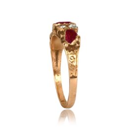 Antique Garnet and Diamond Oilton Ring 16378