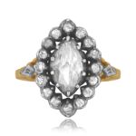 antique Georgian era ring antique marquise cut diamond Plainview Ring 16383 TV