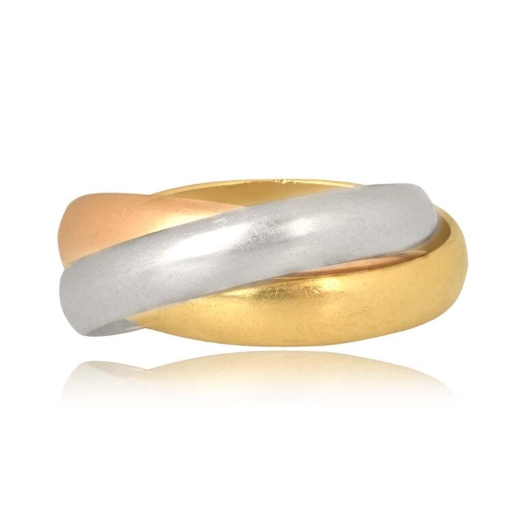 Cartier Rolling Tri-Color Gold Trinity Ring