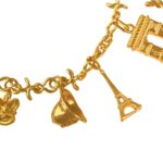Vintage Yellow Gold unique Charm Plainview Bracelet 16401 TV2