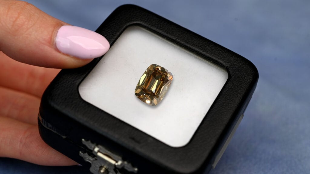 5 Carat Loose Fancy Brown Champagne Old Mine Cut Diamond