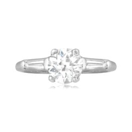 0.88 carat old European cut diamond platinum Pryor Ring DYL294 TV