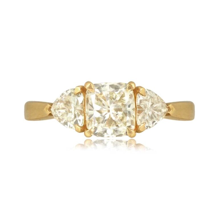 Top Light Yellow 1.02ct Diamond Pryor Ring