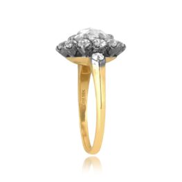 1.05ct Rose Cut Diamond floral design Wilder Ring 15752 TSV