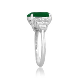 3.64 carat oval cut platinum ring Hardin Ring 16391 TSV