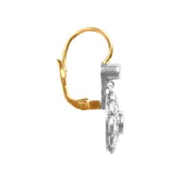 platinum on golf floral diamond earrings Prescott Earrings 16427 TSV