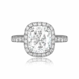 Harry Winston 2.59 carat cushion cut diamond Harry Winston Ring 16436 TV