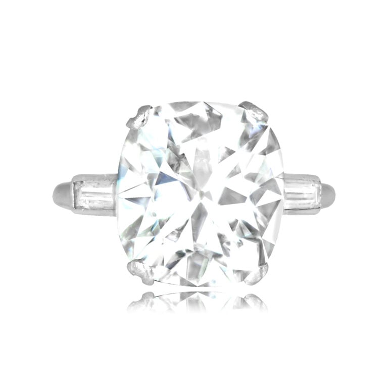Art Deco GIA 6.02ct Diamond Wiladel Ring, Circa 1920