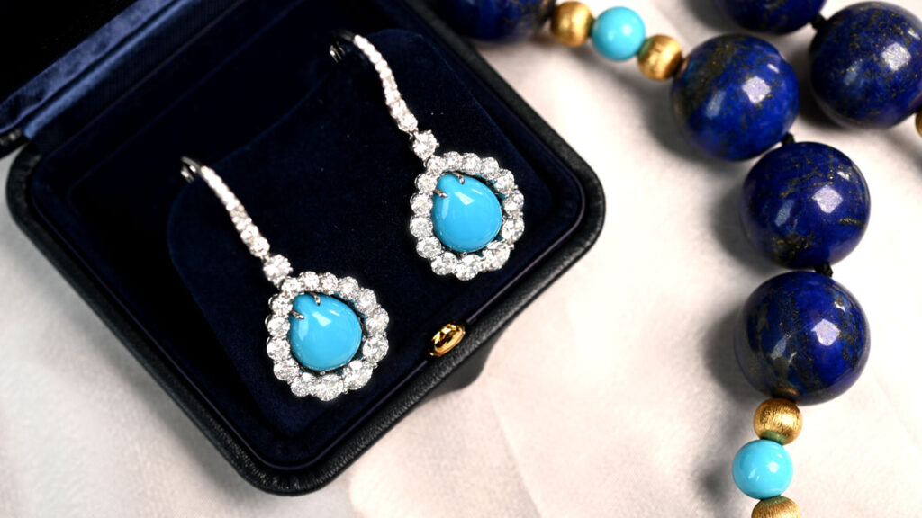 Turquoise Earrings and Turquoise Necklace Beads