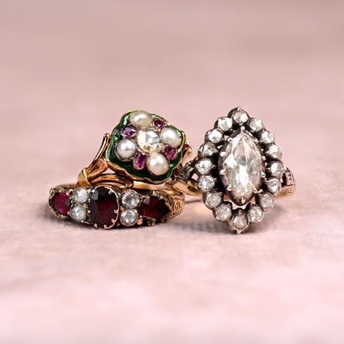 Georgian Era Diamond Engagement Rings
