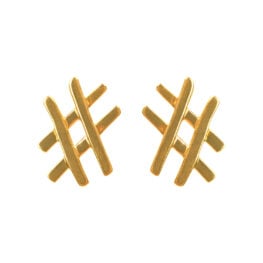 Tiffany & Co. Paloma Picasso Hashtag earrings gold earrings 16309 TV