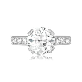 Vintage 3.42 carat old European cut diamond Ravenwood Ring 16416 TV