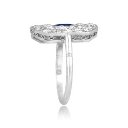 0.80ct care cut sapphire diamond Granton Ring 16452 TSV