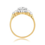Edwardian era 0.96ct old European diamond Millerton Ring 16453 SV