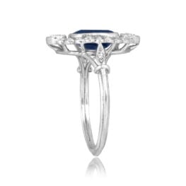Edwardian Sapphire and Diamond platinum Bayfield Ring 16458 TSV