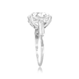 Art Deco Spalding 5.52 carat cushion cut diamond platinum Spalding Ring 16480SM TSV