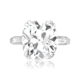 Signed Spalding Antique 5.52ct antique cushion cut diamond Spalding Ring 16480SM TV