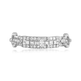 Art Deco Geometric Diamond Enville Bracelet, Circa 1925 7316 TV1