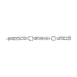 Art Deco approximately 9 carat total diamond Enville Bracelet 7316 TV