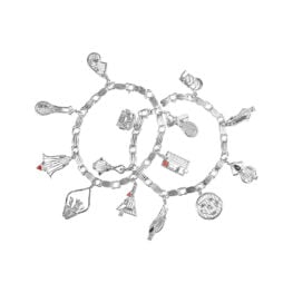 US Open vintage platinum charm bracelets Marlow Bracelets 9622 TV