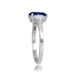 GIA certified 1.62ct Pear Shaped Sapphire Fernbank Ring 16289 TSV