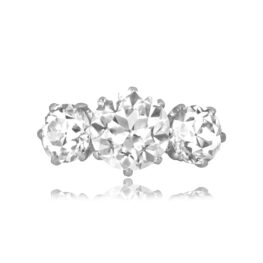 Antique Deco 2.50 carat old European cut Diamond Solen Ring 16504 TV