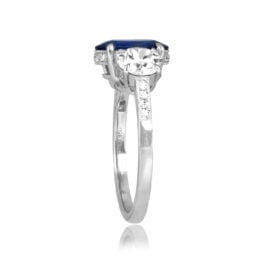 2.34ct Sapphire Platinum Three-Stone Trussville Ring 16529 TSV