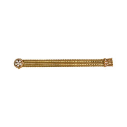 Vintage Pearl and Diamond Tassel Churdan Bracelet 16531 FULL TV